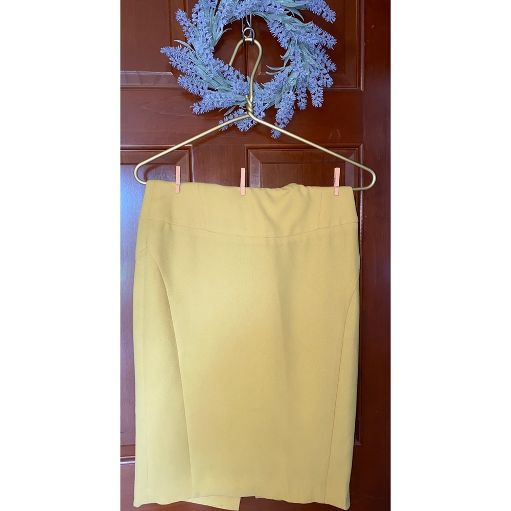 Women’s Vintage Style Yellow Pencil Skirt